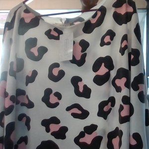 LEOPARD ASYMMETRICAL TOP